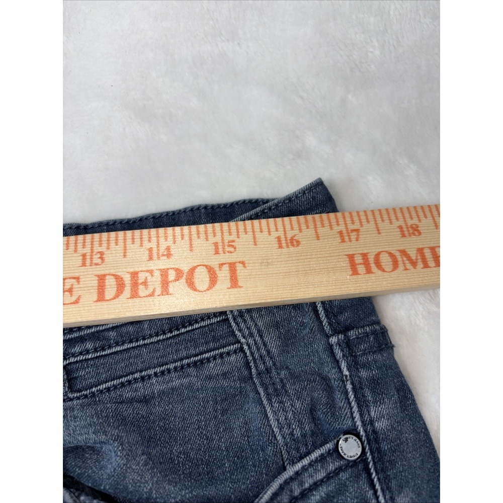 STEVE'S JEANS Whiskering distressed look blue jeans Men's size 34 x 32 Stretch - Picture 9 of 11